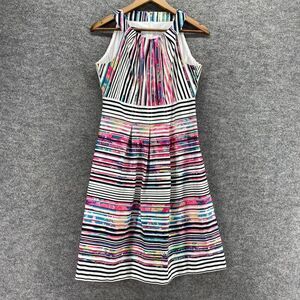 Nine West Striped Multicolor Midi Dress